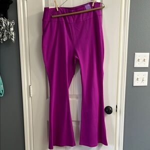 Dear Scarlett Fuchsia Flared Pants 2x